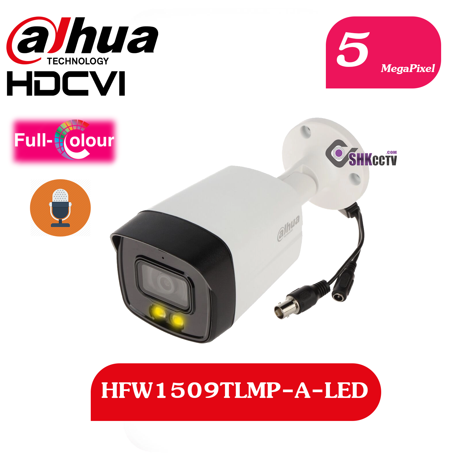 دوربین بالت داهوا مدل HFW1509TLMP-A-LED
