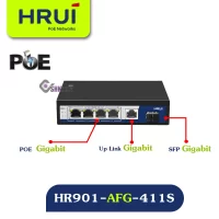 سوئیچ PoE اچ ار یو ای HRUI HR901-AFG-411S