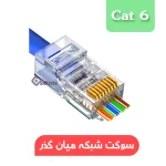 سوکت شبکه میانگذر CAT6