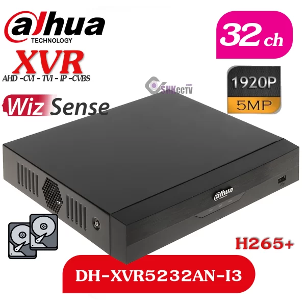 DH-XVR5232AN-i3 دستگاه 32 کانال سری هوشمند داهوا