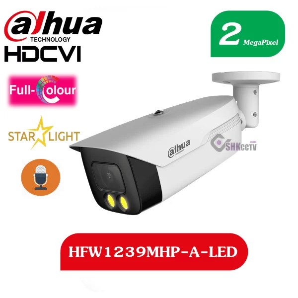 دوربین DH-HAC-HFW1239MHP-A-LED بالت 2 مگاپیکسل برند داهوا