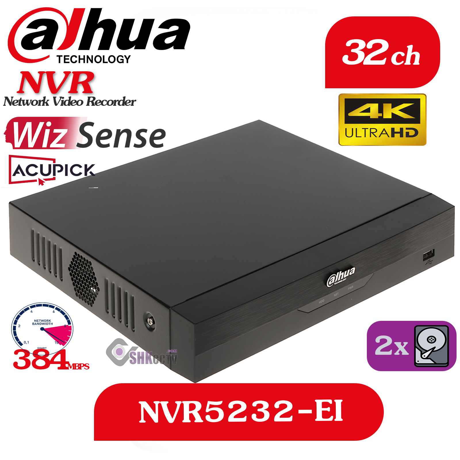 DAhua nvr5232-ei دستگاه ضبط تصاویر 32 کانال
