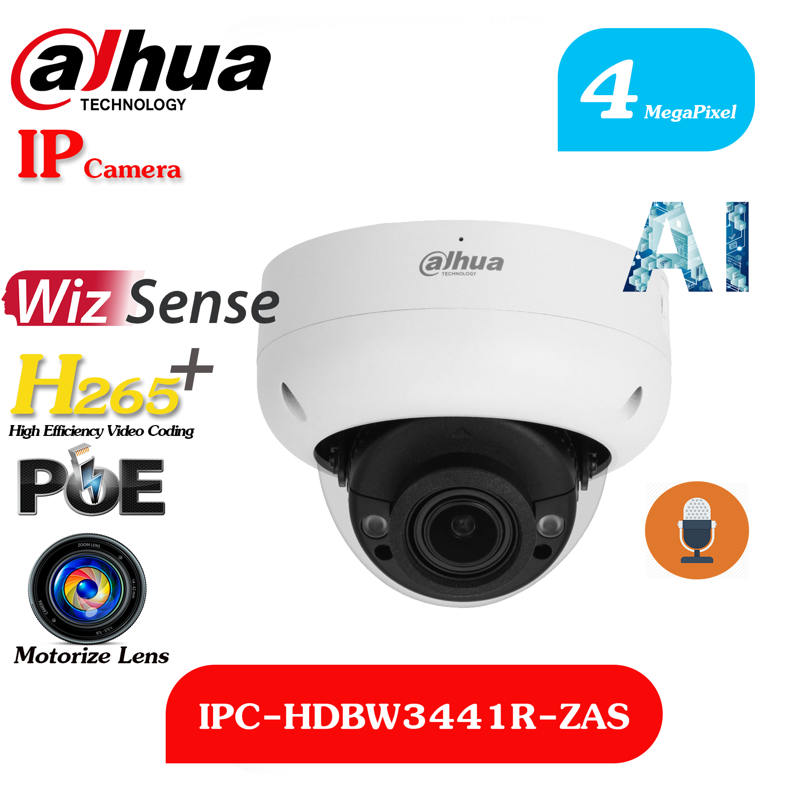 دوربین DH-IPC-HDBW3441R-ZAS-S2 داهوا