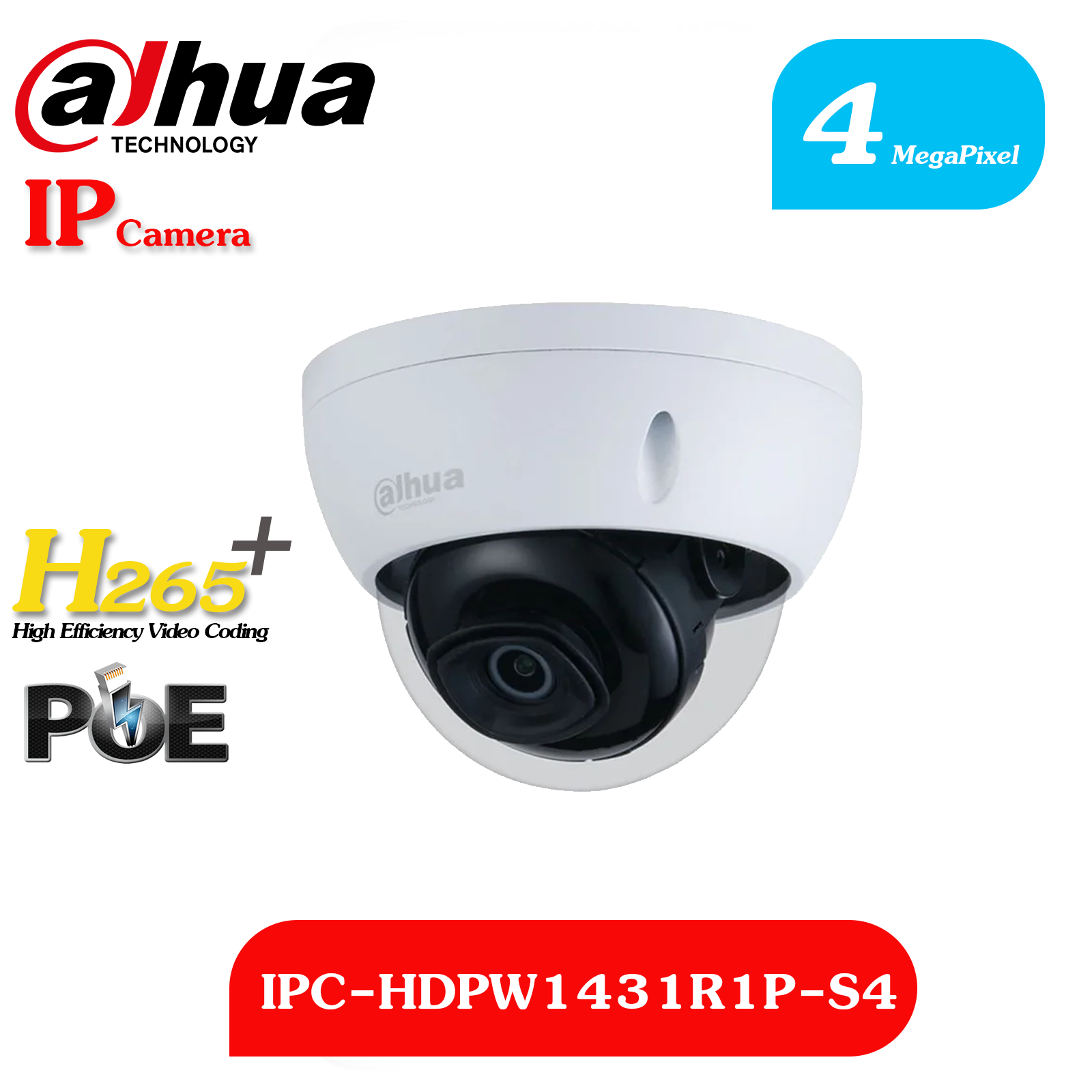دوربین DH-IPC-HDPW1431R1P-S4 داهوا